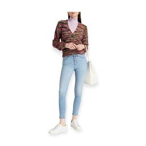 Veronica Beard Debbie 10" Skinny Jeans, Aire, Size 24, New with tag,
